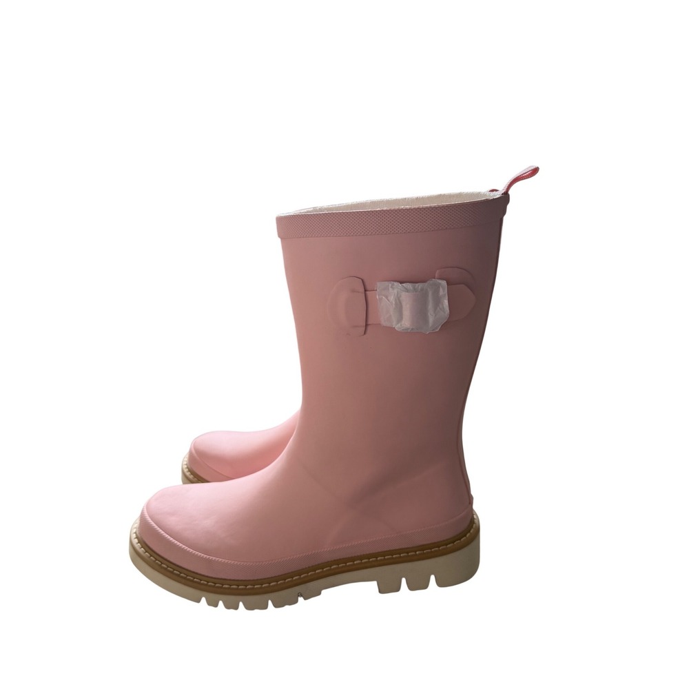 Corkys Make A Splash Pink Rain Boots Size 10 NWOT Waterproof Lug Sole - Picture 3 of 8